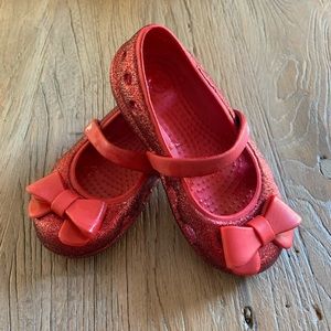 Crocs Keely Mary Jane Sparkle Glitter Shoes
